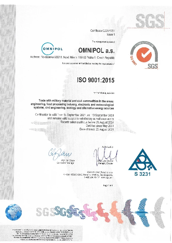 ISO Certificate 9001 EN